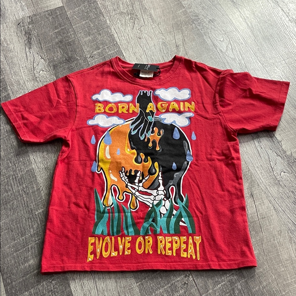 Smoke Rise Red Graphic T-Shirt